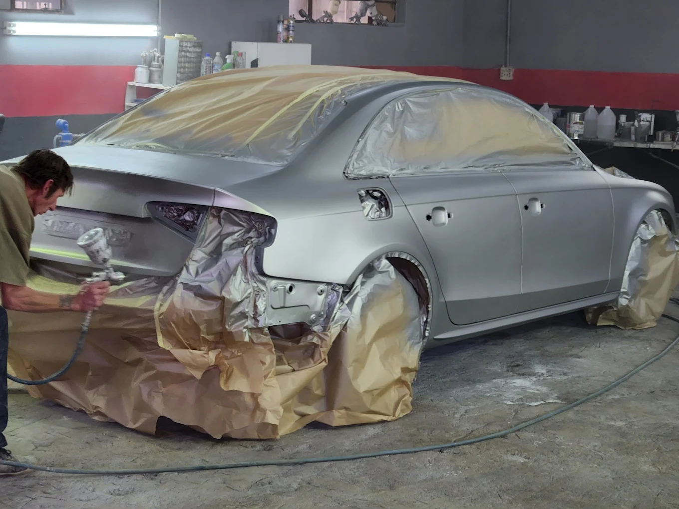 Professional spray painting service — colour-matched respray at Legit Auto Parts
