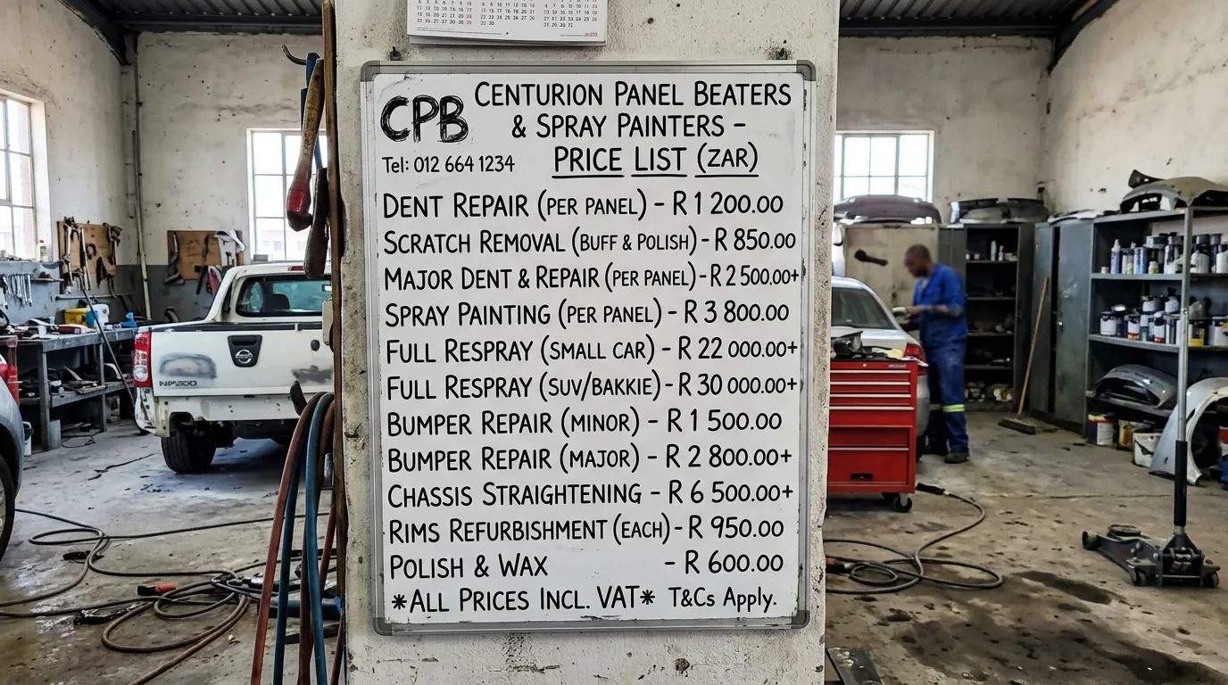 How Much Does Panel Beating Cost in Centurion? [2026 Price Guide]