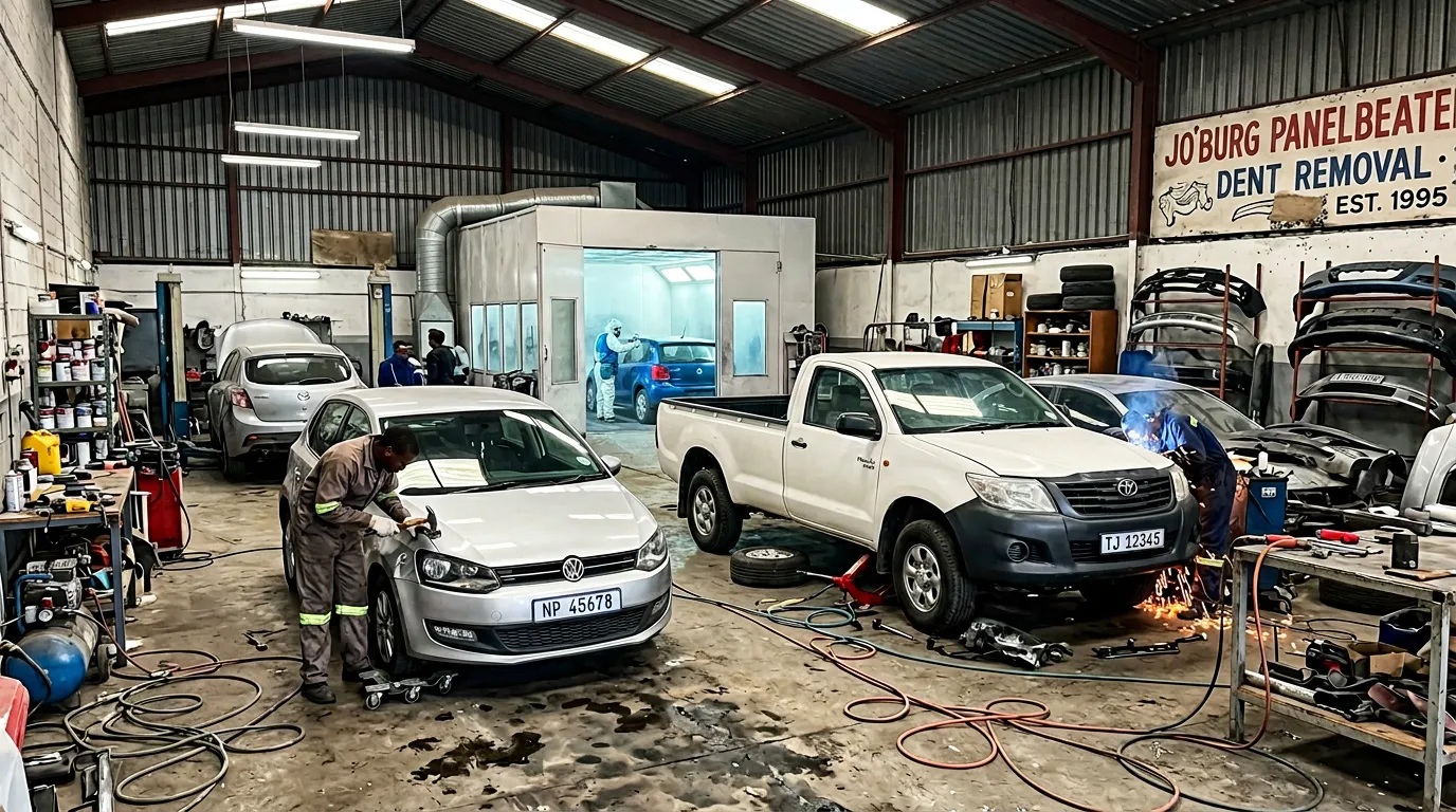 Panel Beaters Centurion workshop interior